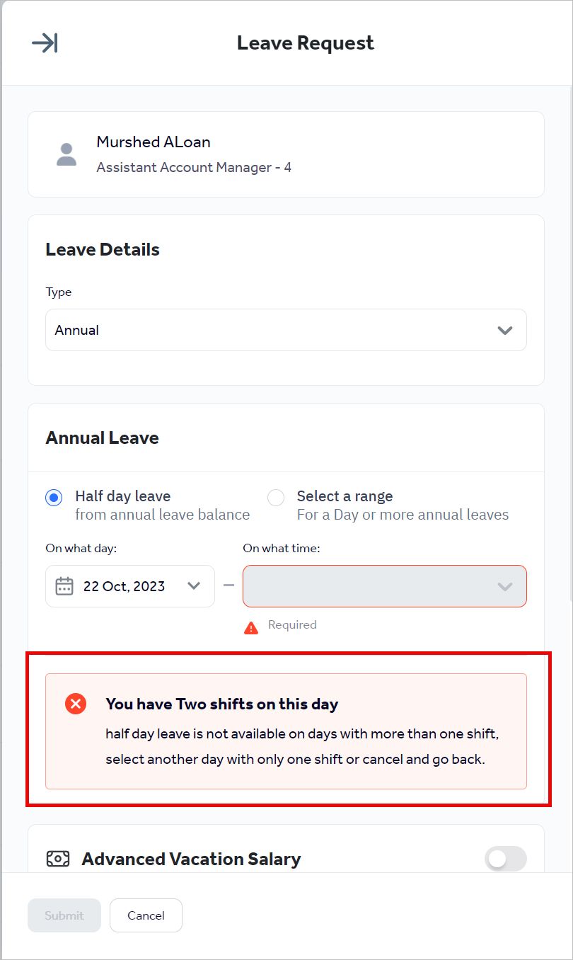 Enabling the half-day leave policy – Knowledge base